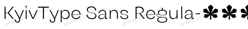 KyivType Sans Regula字体转换